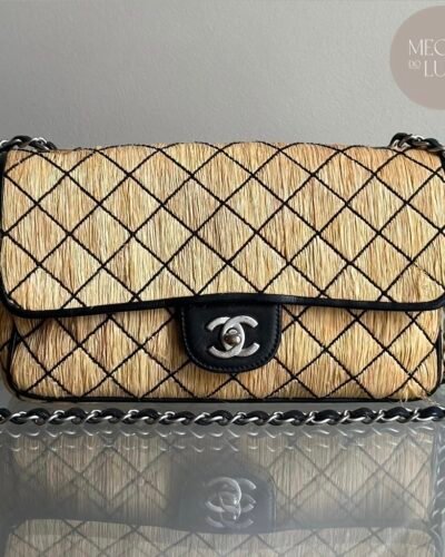 Bolsa Chanel de Palha