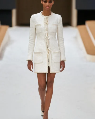 Vestido Branco Chanel Inverno